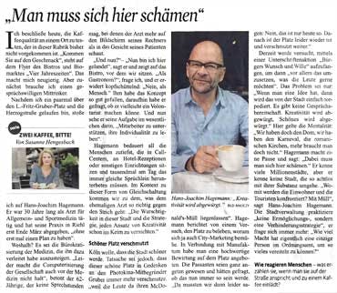 Kölner Stadtanzeiger vom 30.09.2014